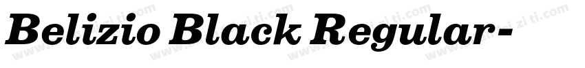 Belizio Black Regular字体转换